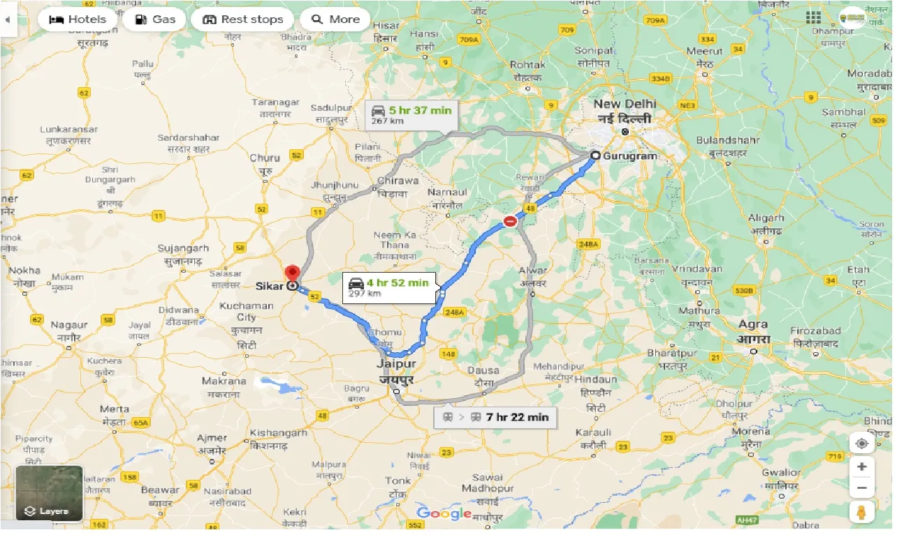 gurgaon-to-sikar-round-trip