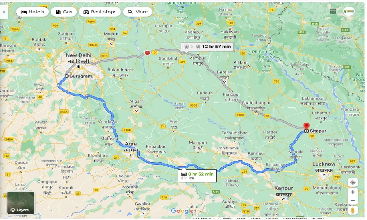 gurgaon-to-sitapur-round-trip