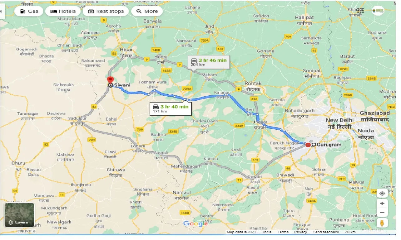gurgaon-to-siwani-one-way