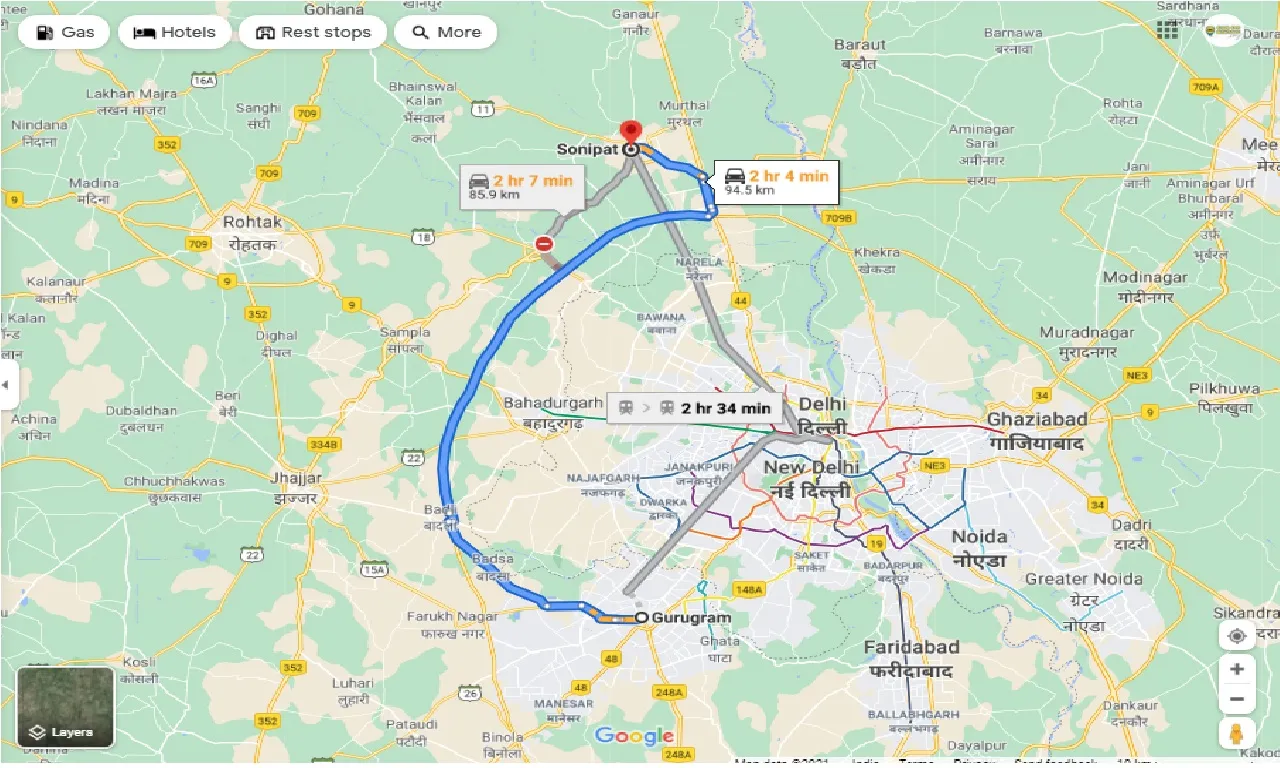 gurgaon-to-sonipat-one-way