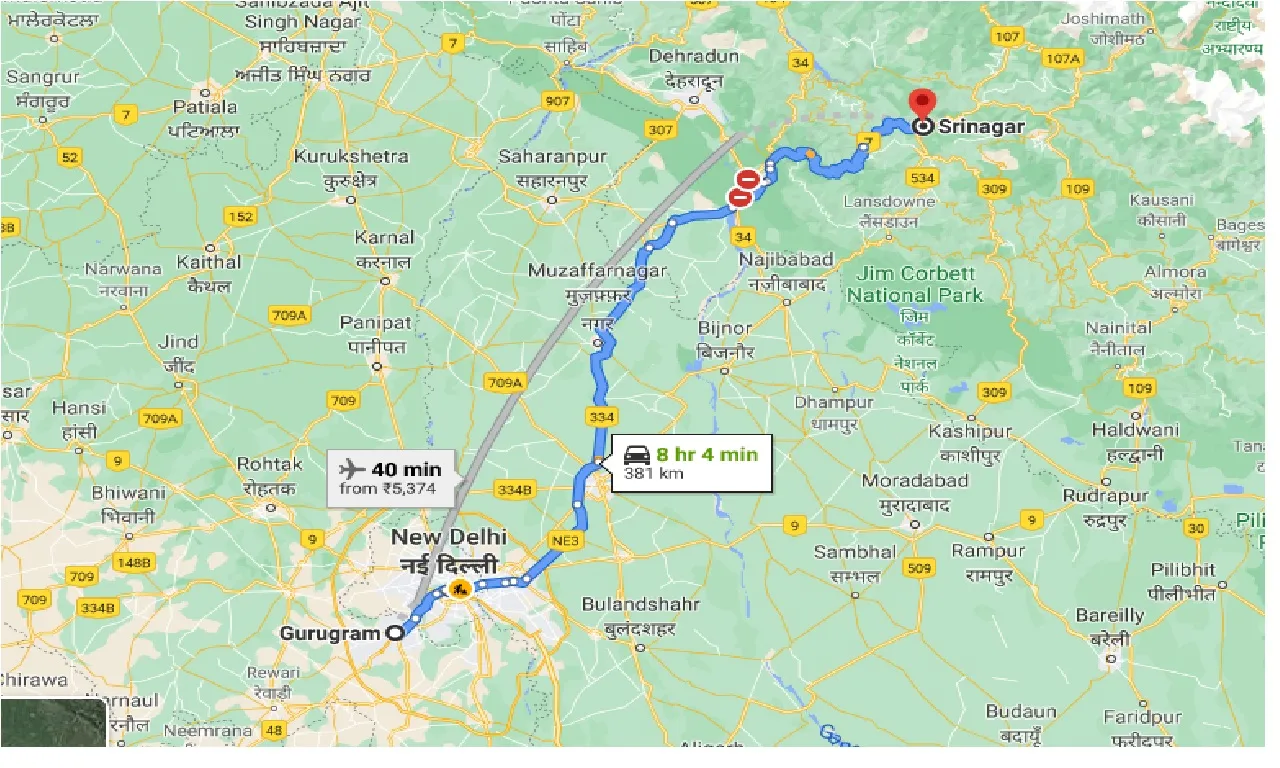 gurgaon-to-srinagar-uk-one-way