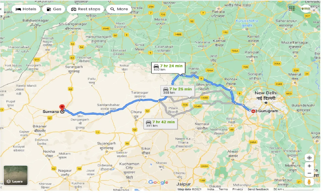 gurgaon-to-surnana-round-trip