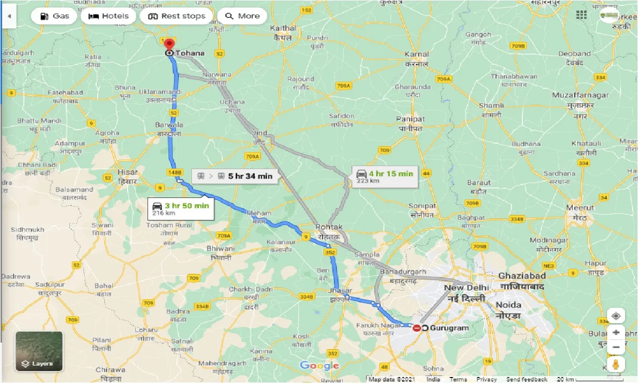 gurgaon-to-tohana-round-trip