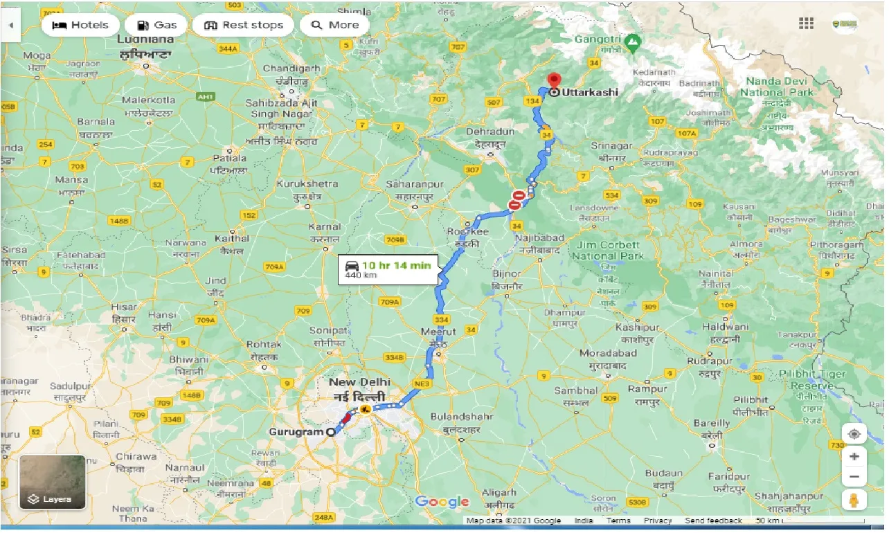 gurgaon-to-uttarkashi-round-trip