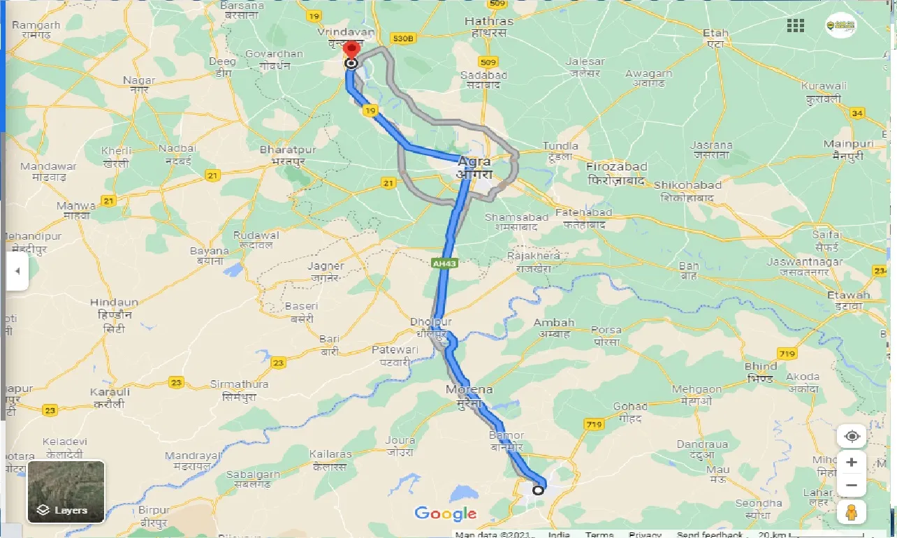 gwalior-to-mathura-one-way