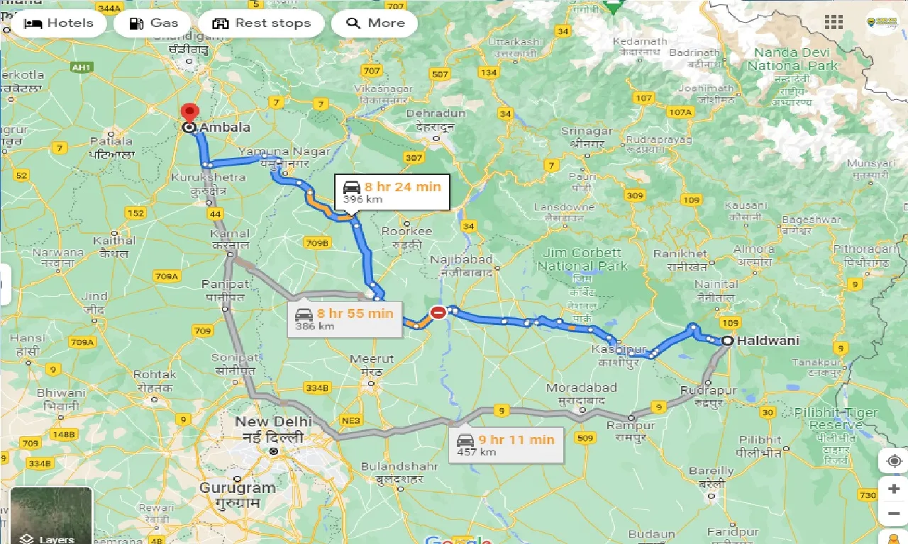 haldwani-to-ambala-one-way