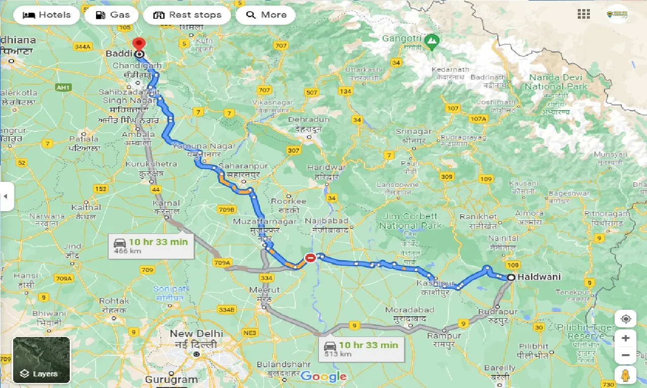 haldwani-to-baddi-one-way