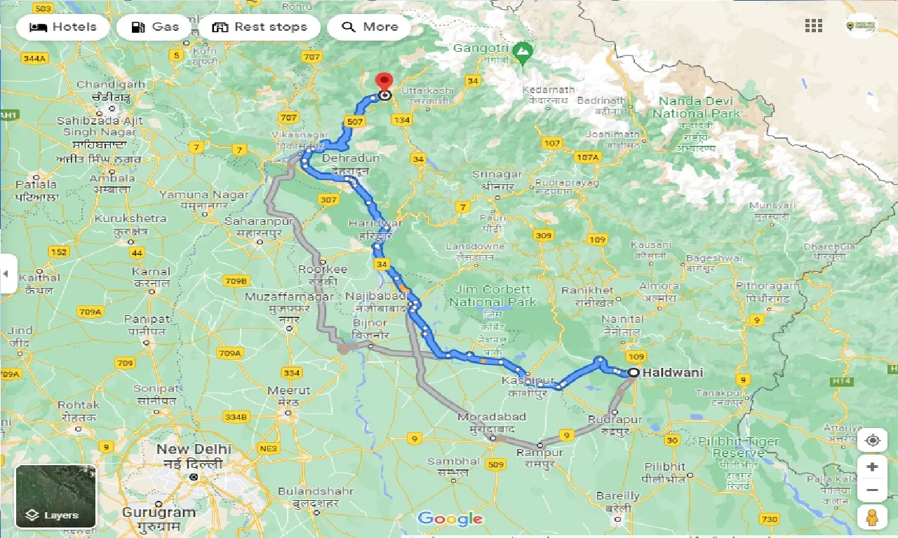 haldwani-to-barkot-taxi