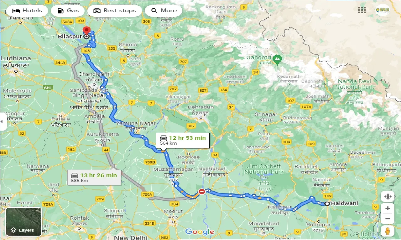 haldwani-to-bilaspur-hp-one-way