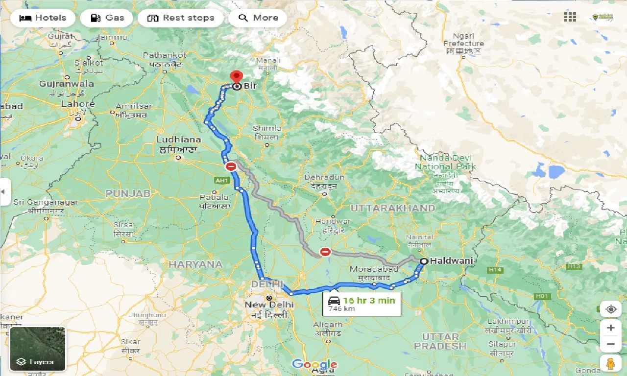 haldwani-to-bir-taxi
