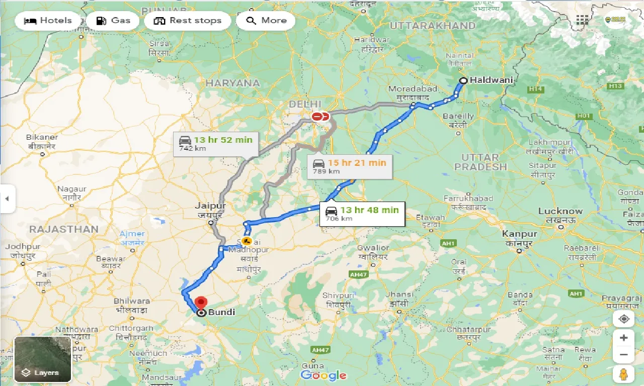 haldwani-to-bundi-one-way