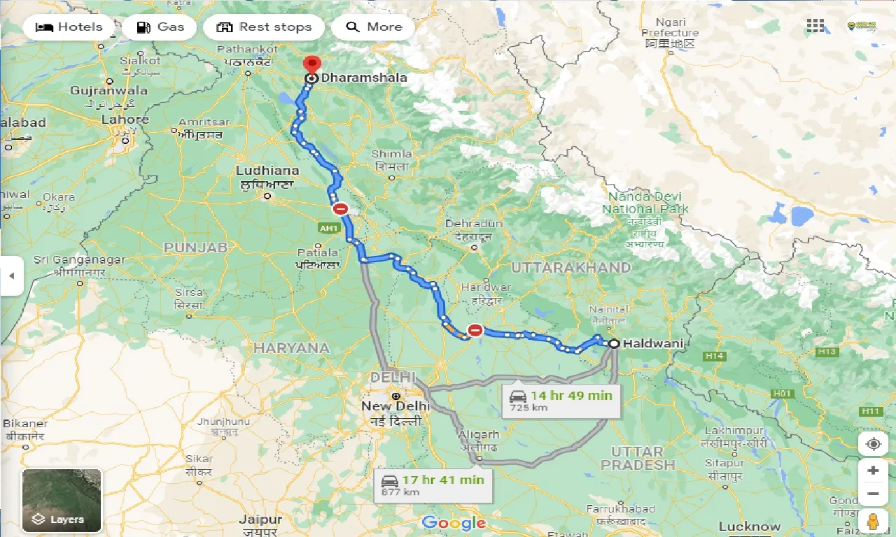 haldwani-to-dharamsala-taxi