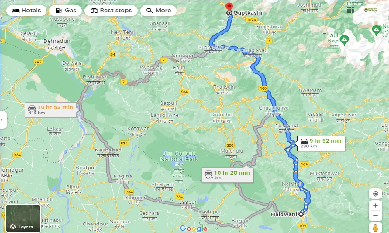 haldwani-to-guptkashi-taxi