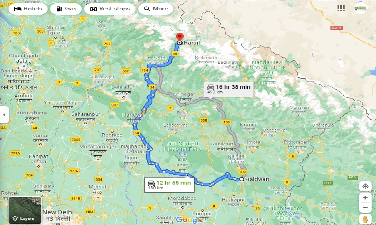 haldwani-to-harsil-one-way