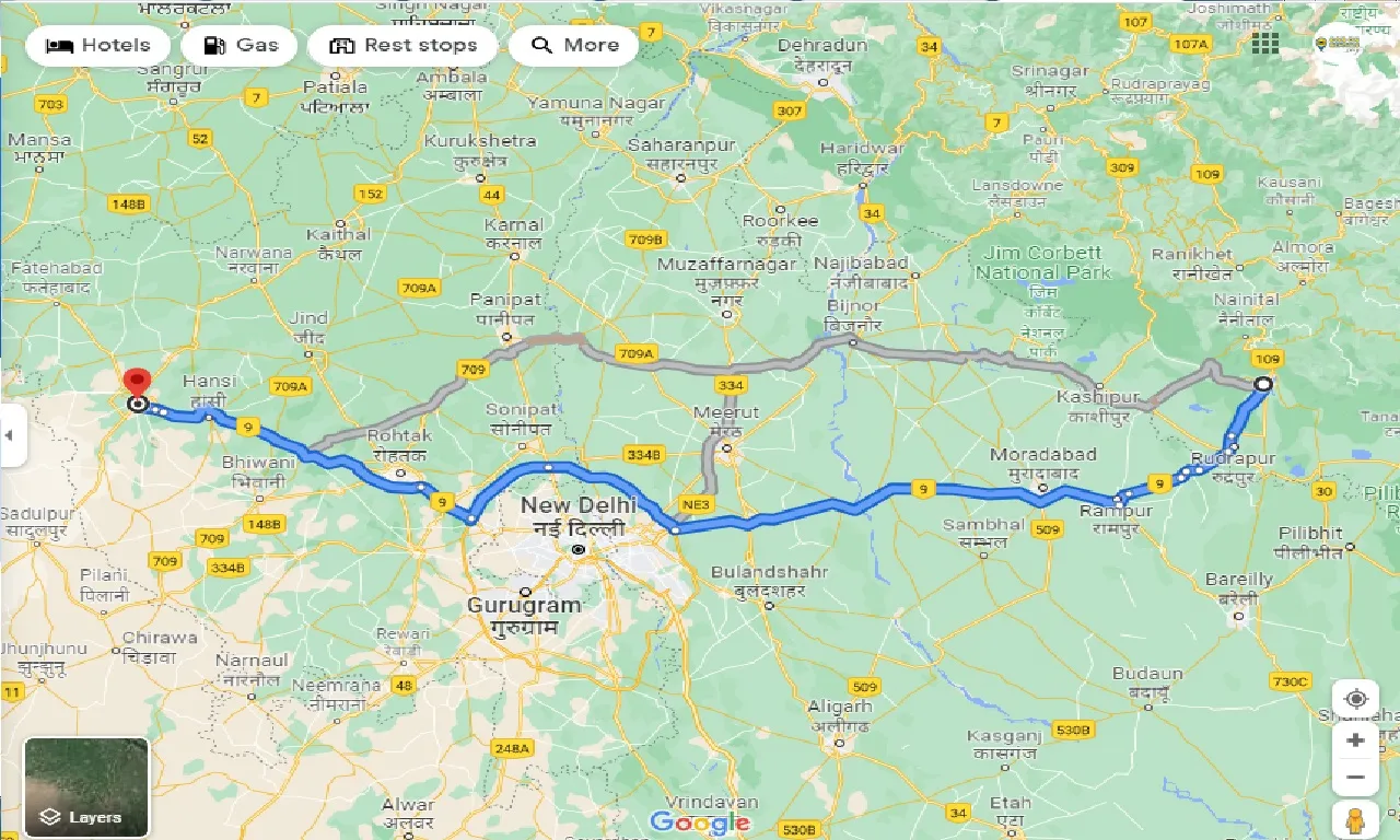 haldwani-to-hisar-taxi