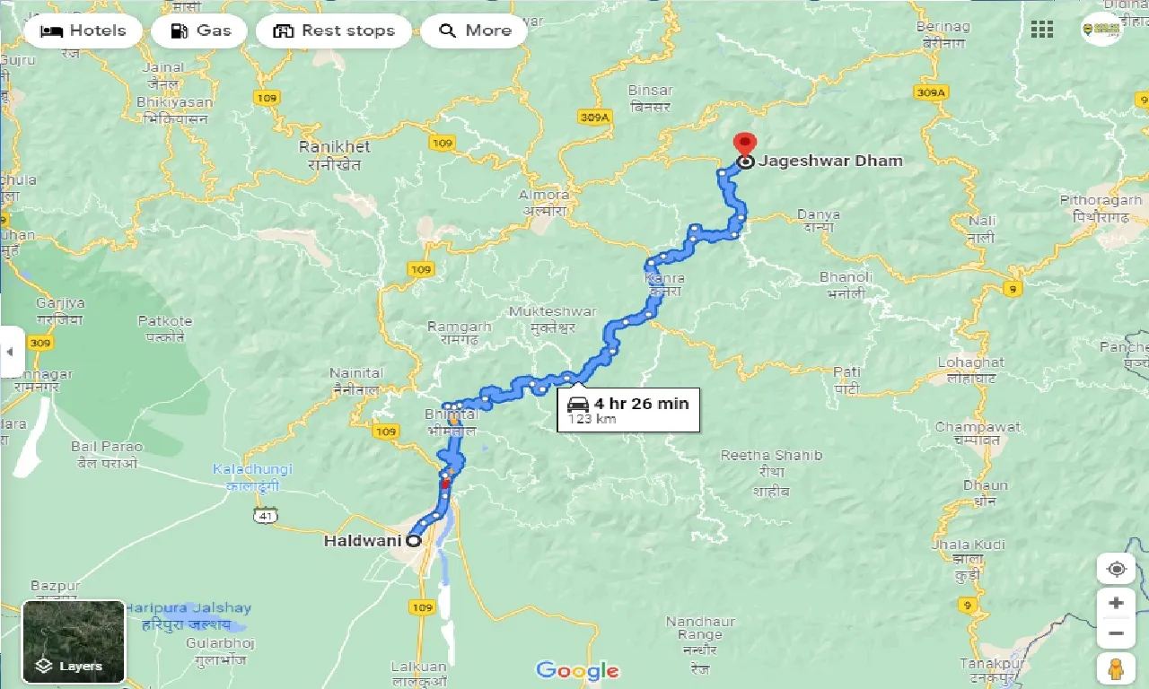 haldwani-to-jageshwar-dham-one-way