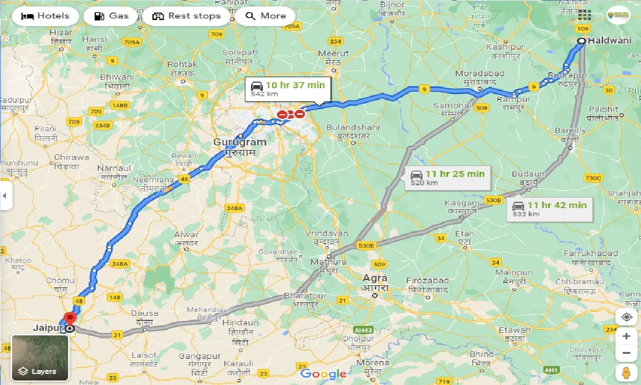 haldwani-to-jaipur-taxi