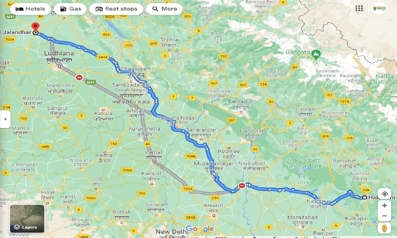 haldwani-to-jalandhar-taxi