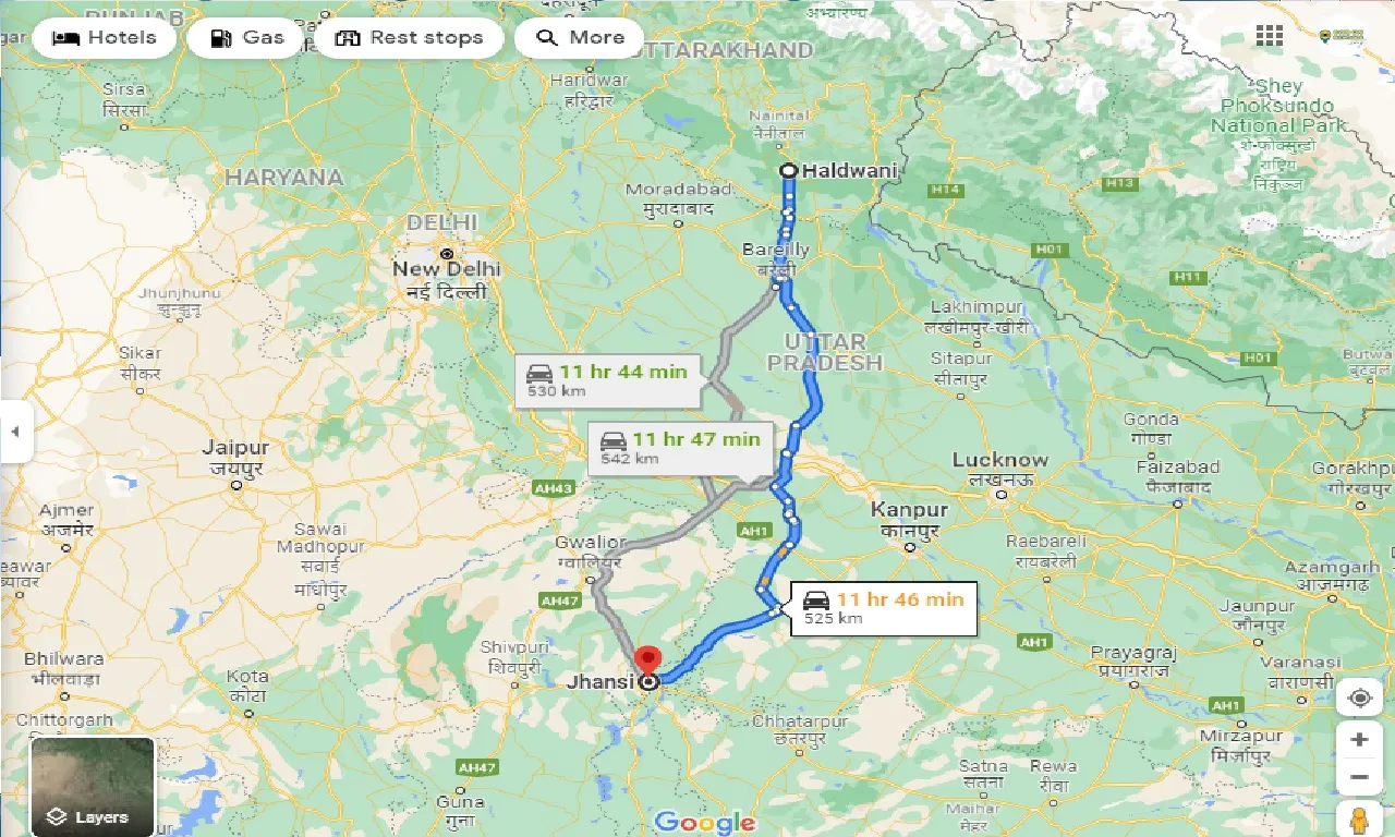 haldwani-to-jhansi-one-way