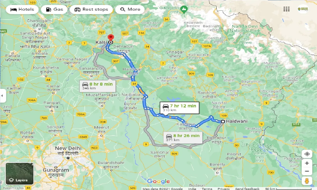 haldwani-to-kalsi-taxi