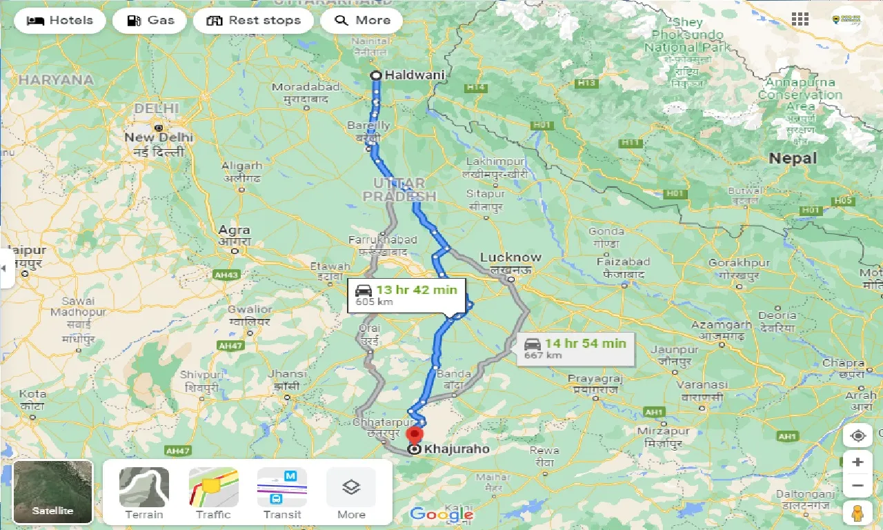 haldwani-to-khajuraho-one-way