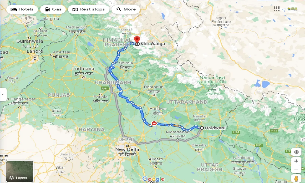 haldwani-to-khir-ganga-one-way