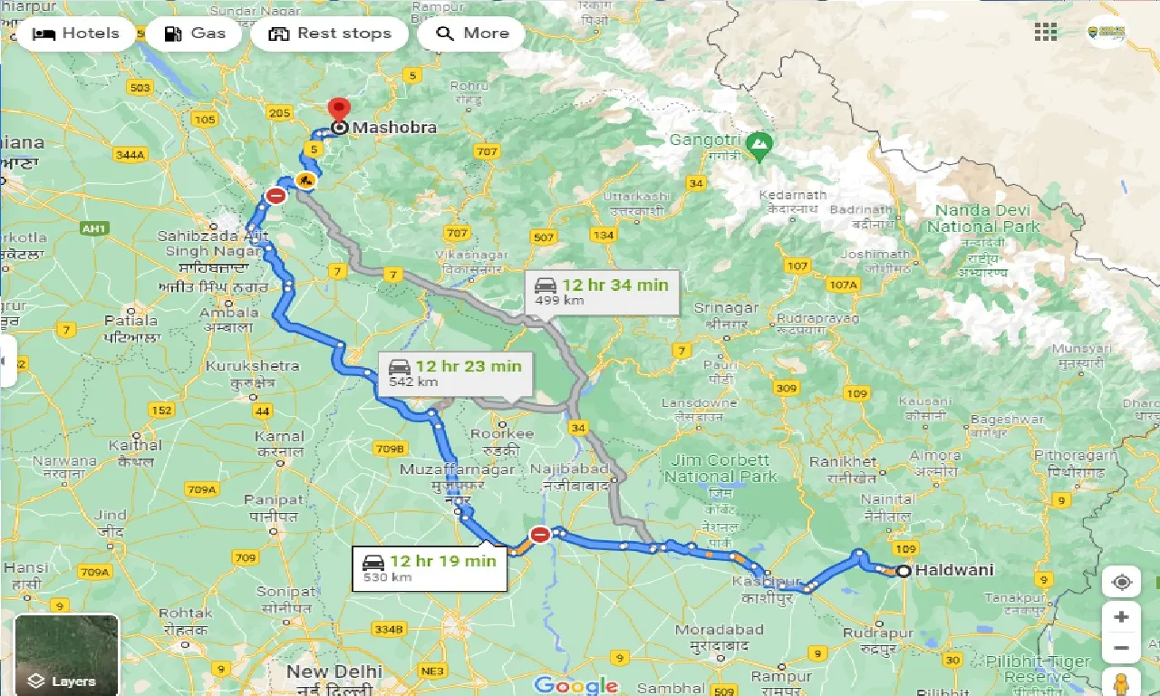 haldwani-to-mashobra-taxi