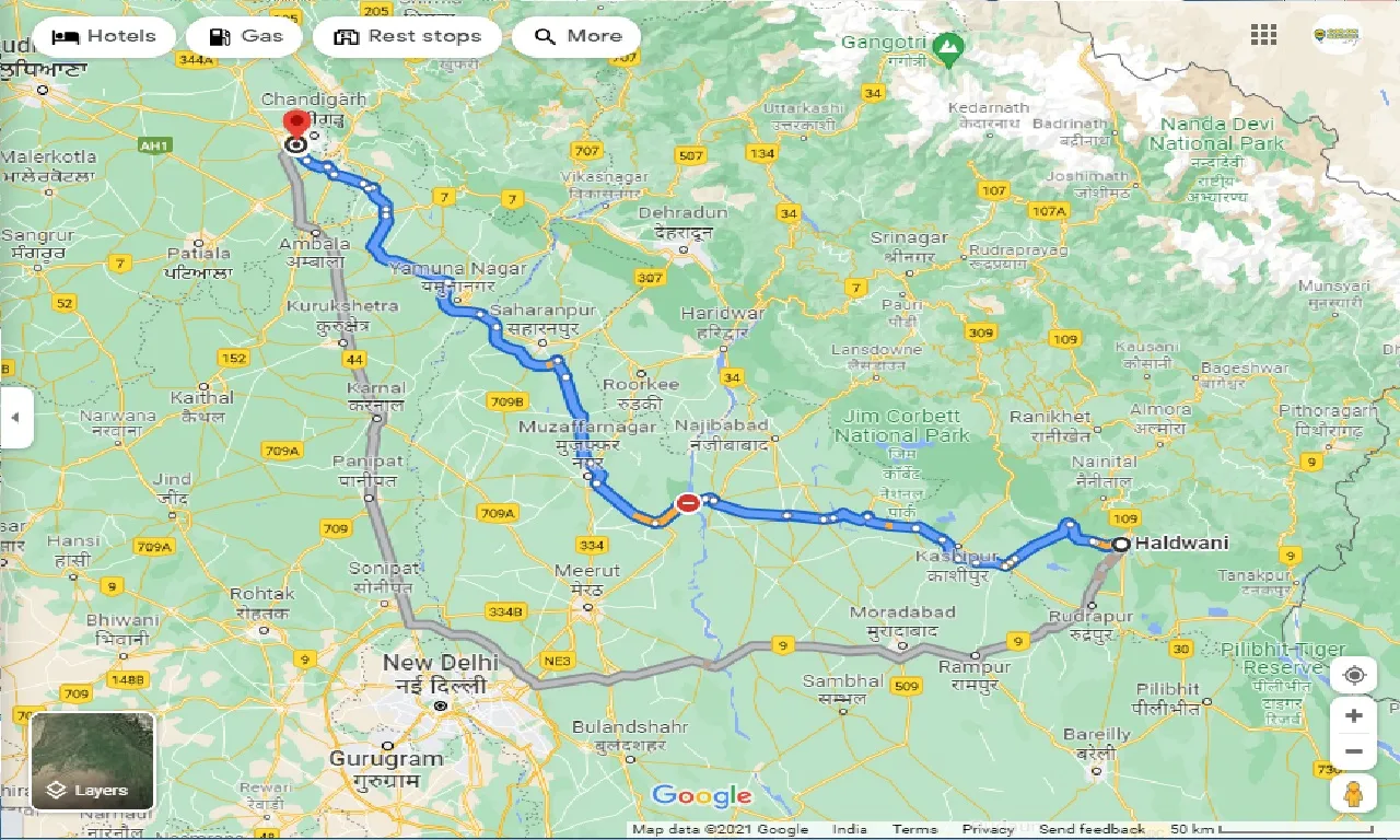 haldwani-to-mohali-one-way