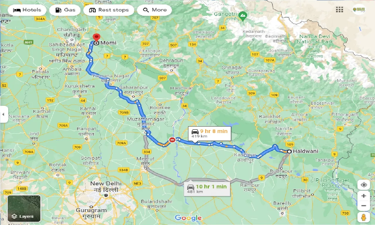 haldwani-to-morni-taxi