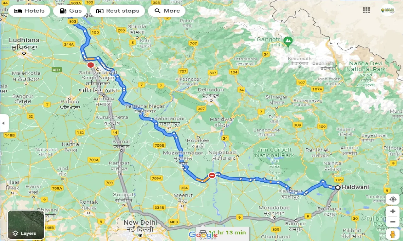 haldwani-to-nangal-one-way