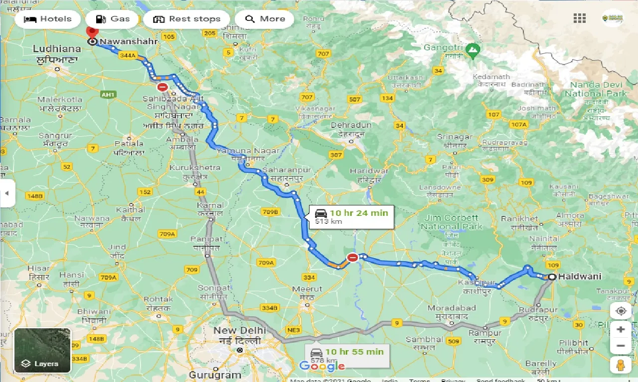 haldwani-to-nawanshahr-one-way