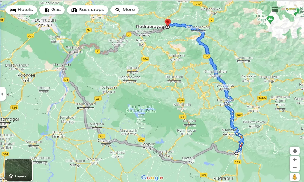 haldwani-to-rudraprayag-one-way