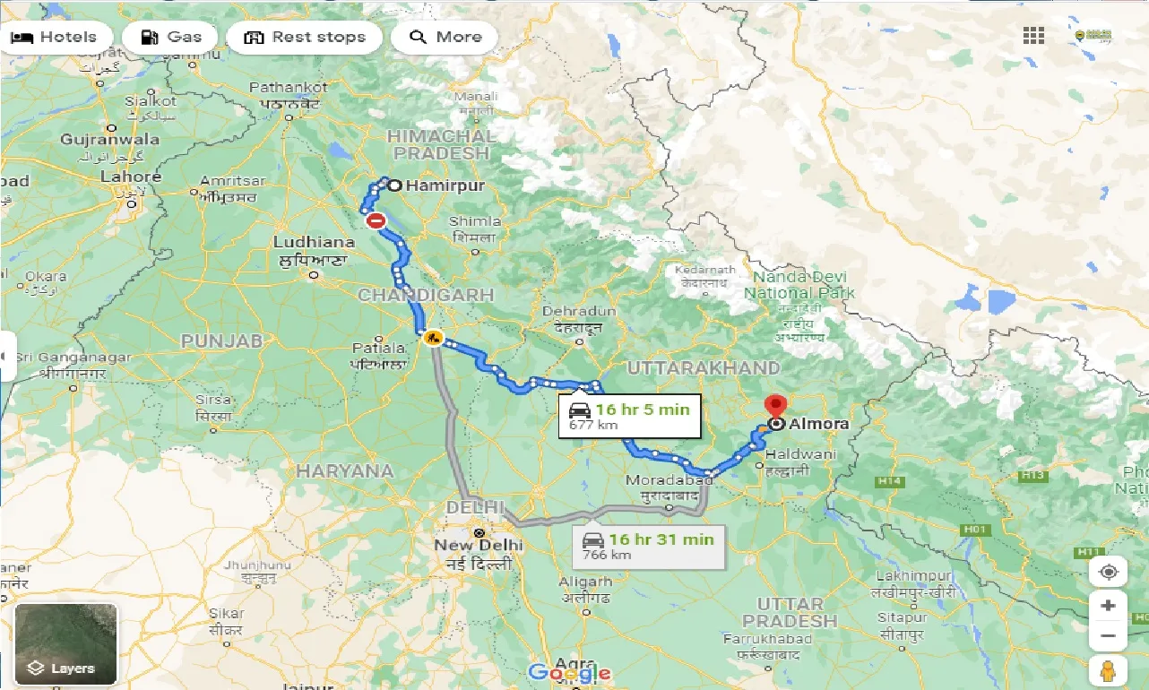 hamirpur-to-almora-one-way