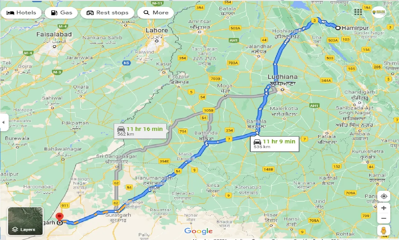 hamirpur-to-anupgarh-taxi