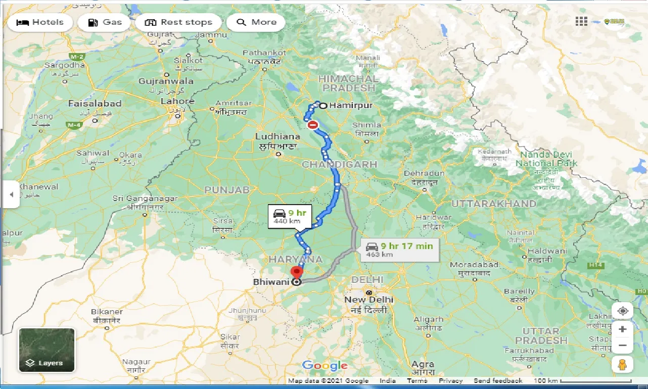 hamirpur-to-bhiwani-one-way