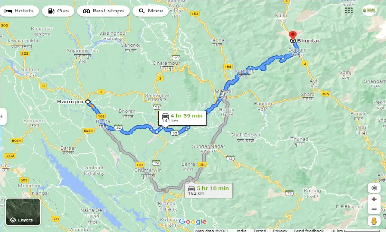hamirpur-to-bhuntar-taxi