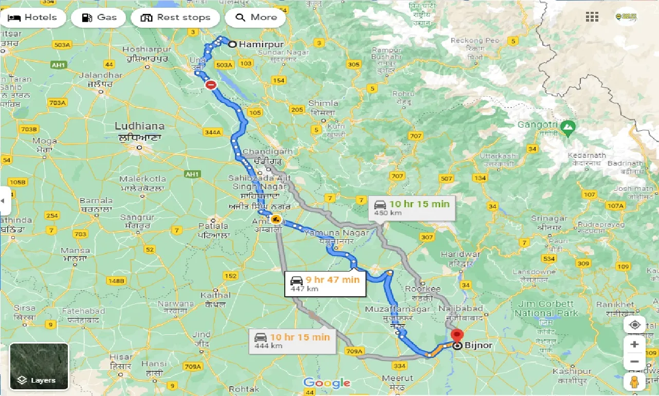 hamirpur-to-bijnor-one-way