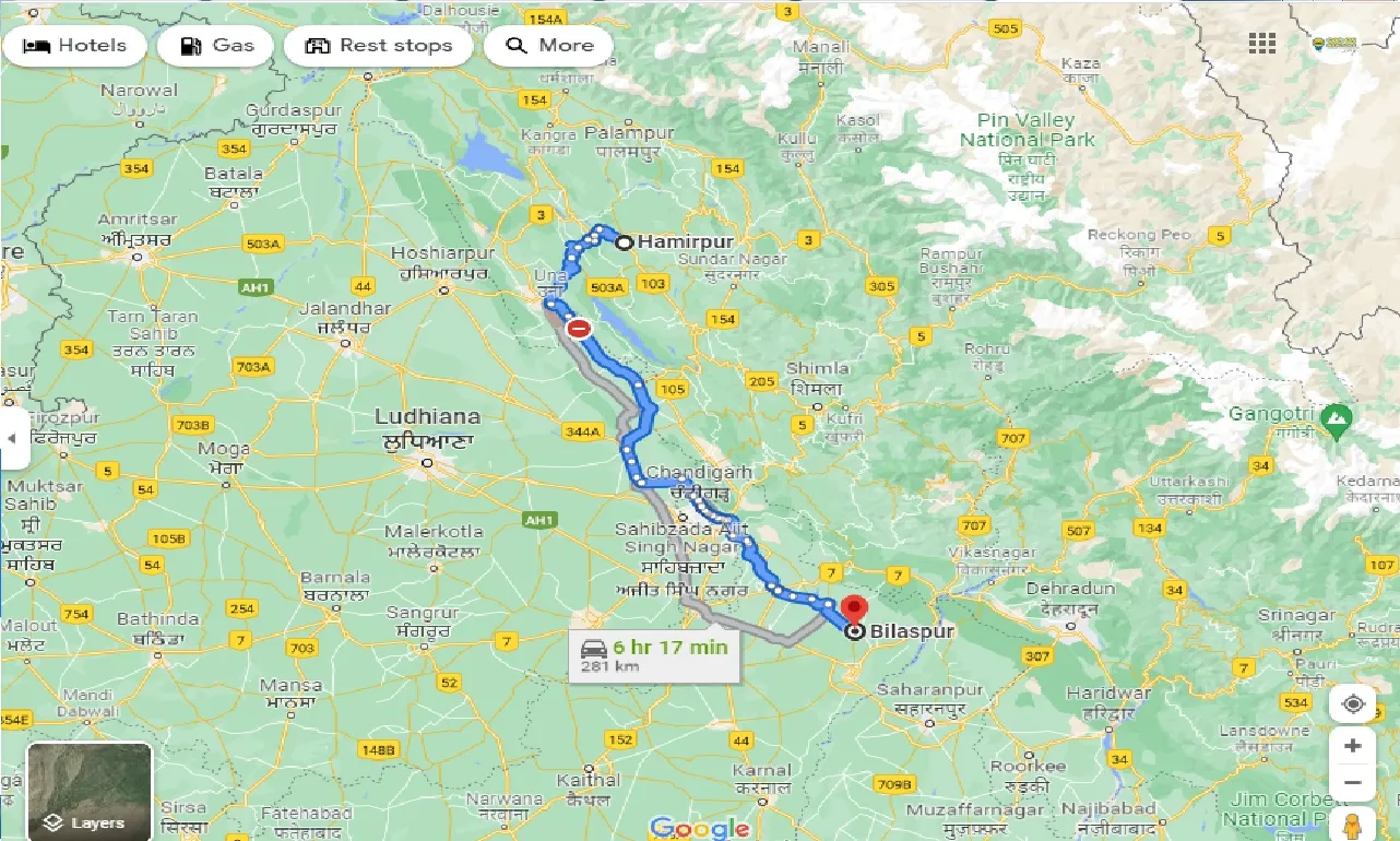 hamirpur-to-bilaspur-haryana-one-way