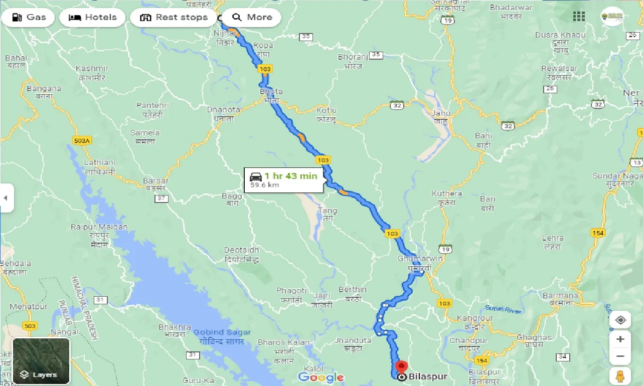 hamirpur-to-bilaspur-hp-one-way