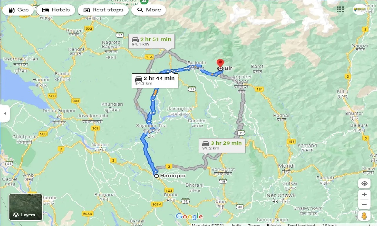 hamirpur-to-bir-taxi