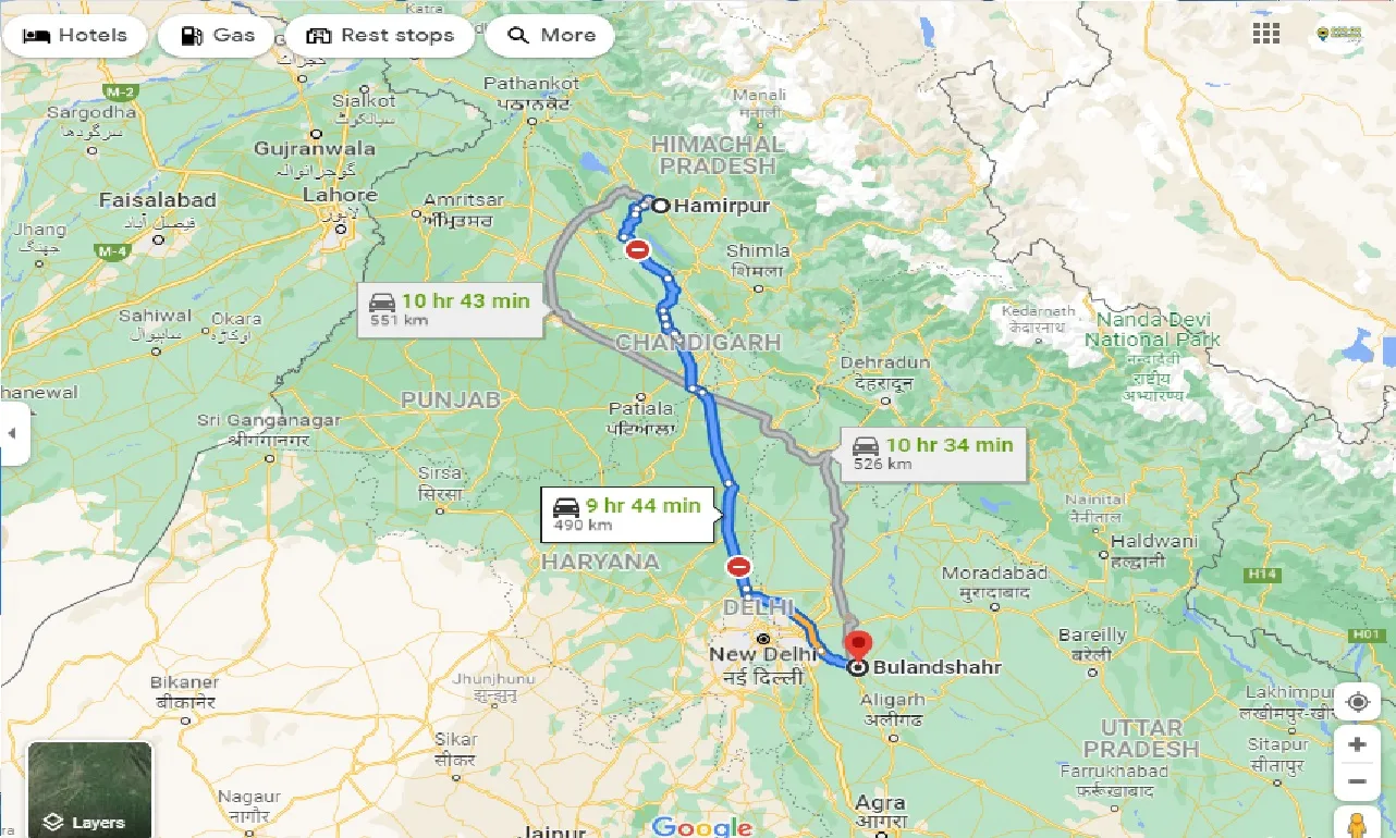 hamirpur-to-bulandshahr-one-way