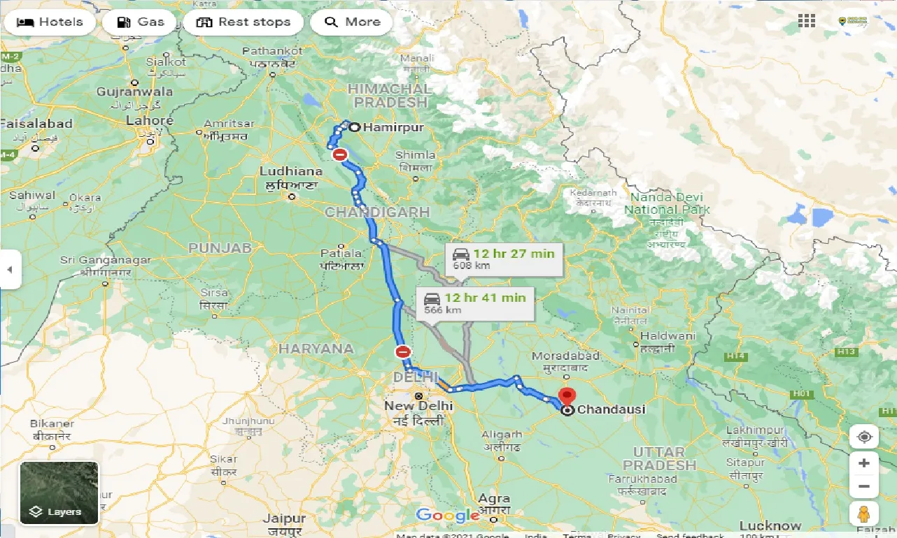 hamirpur-to-chandausi-taxi