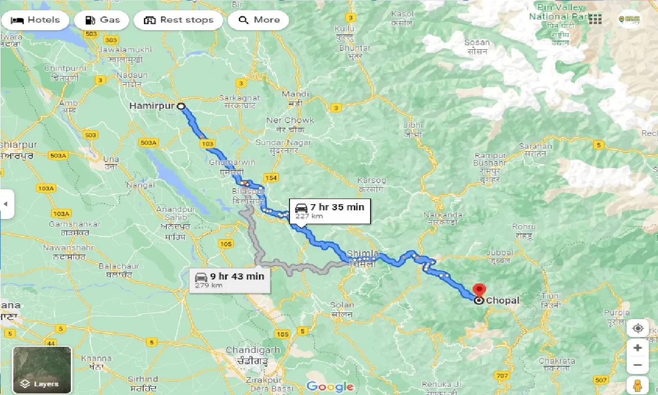 hamirpur-to-chopal-one-way