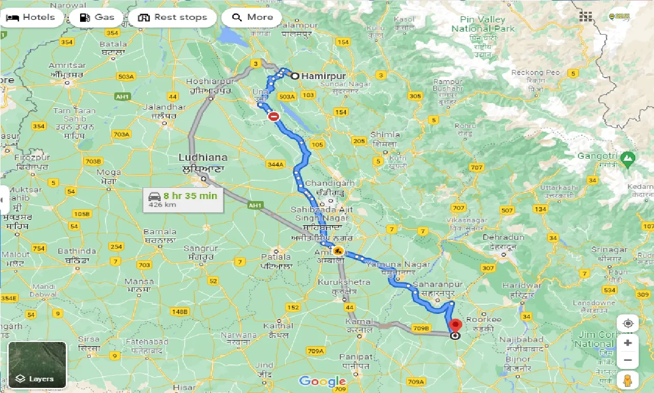 hamirpur-to-deoband-taxi
