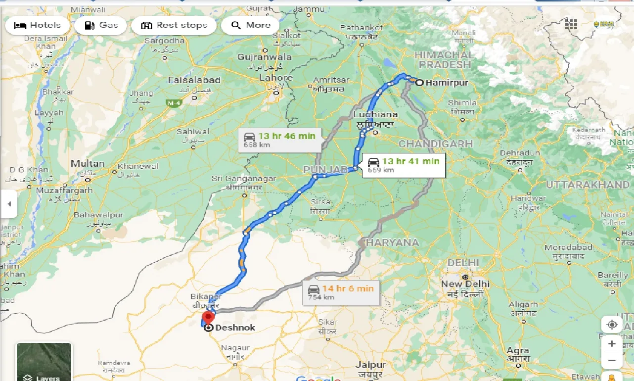 hamirpur-to-deshnok-one-way