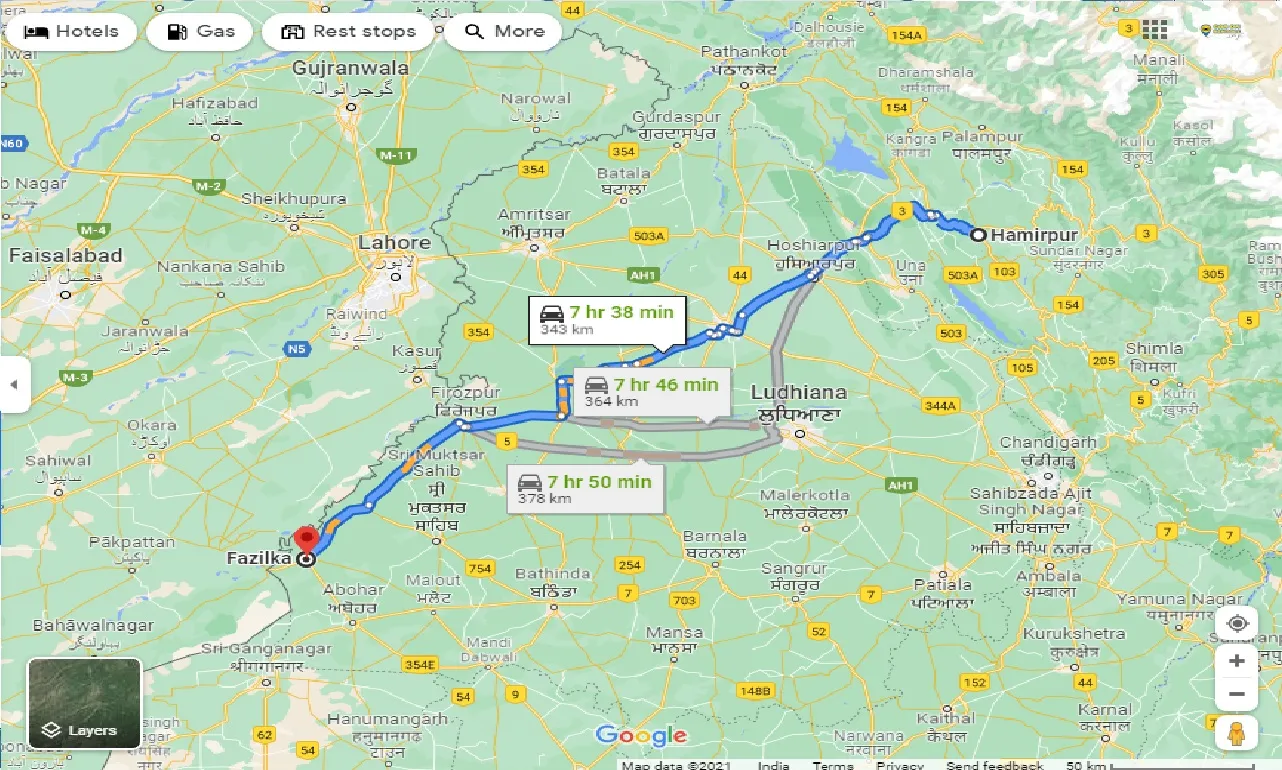 hamirpur-to-fazilka-taxi