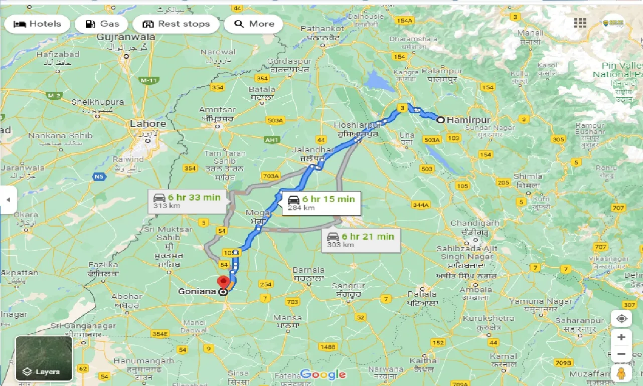 hamirpur-to-goniana-one-way