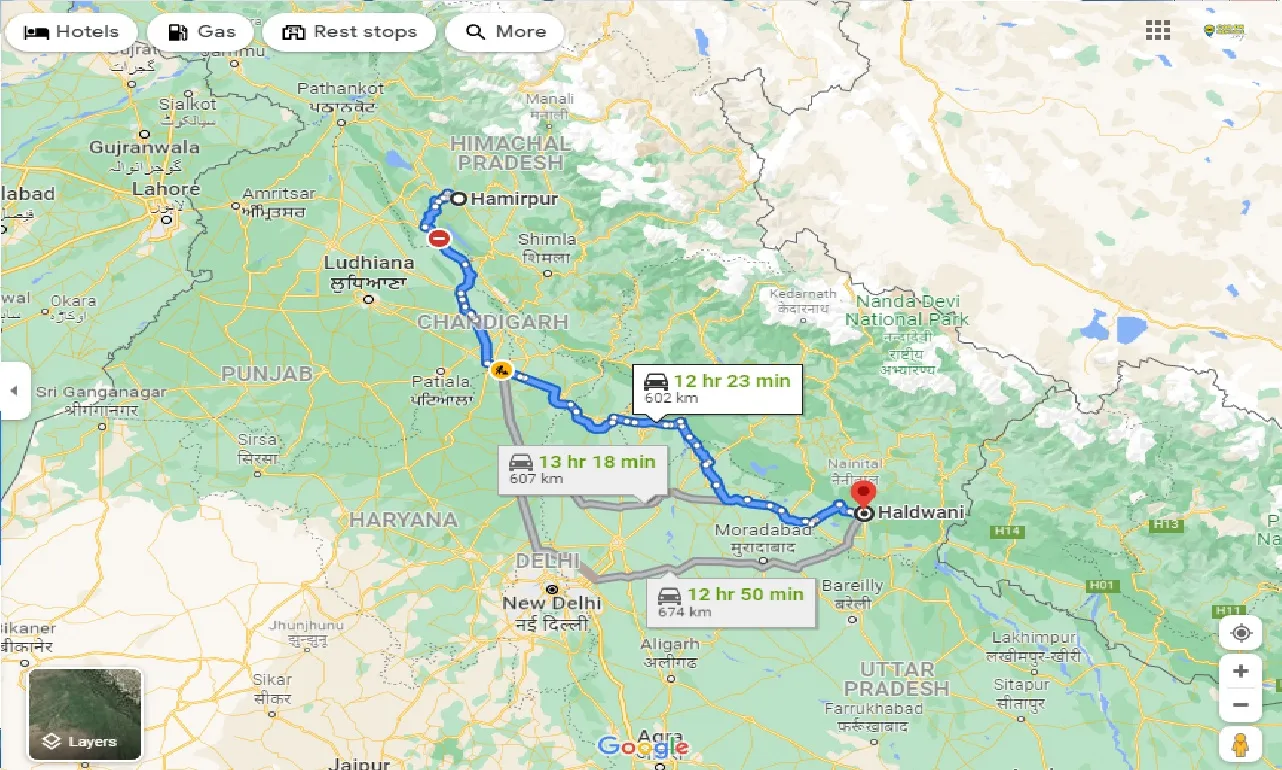 hamirpur-to-haldwani-taxi