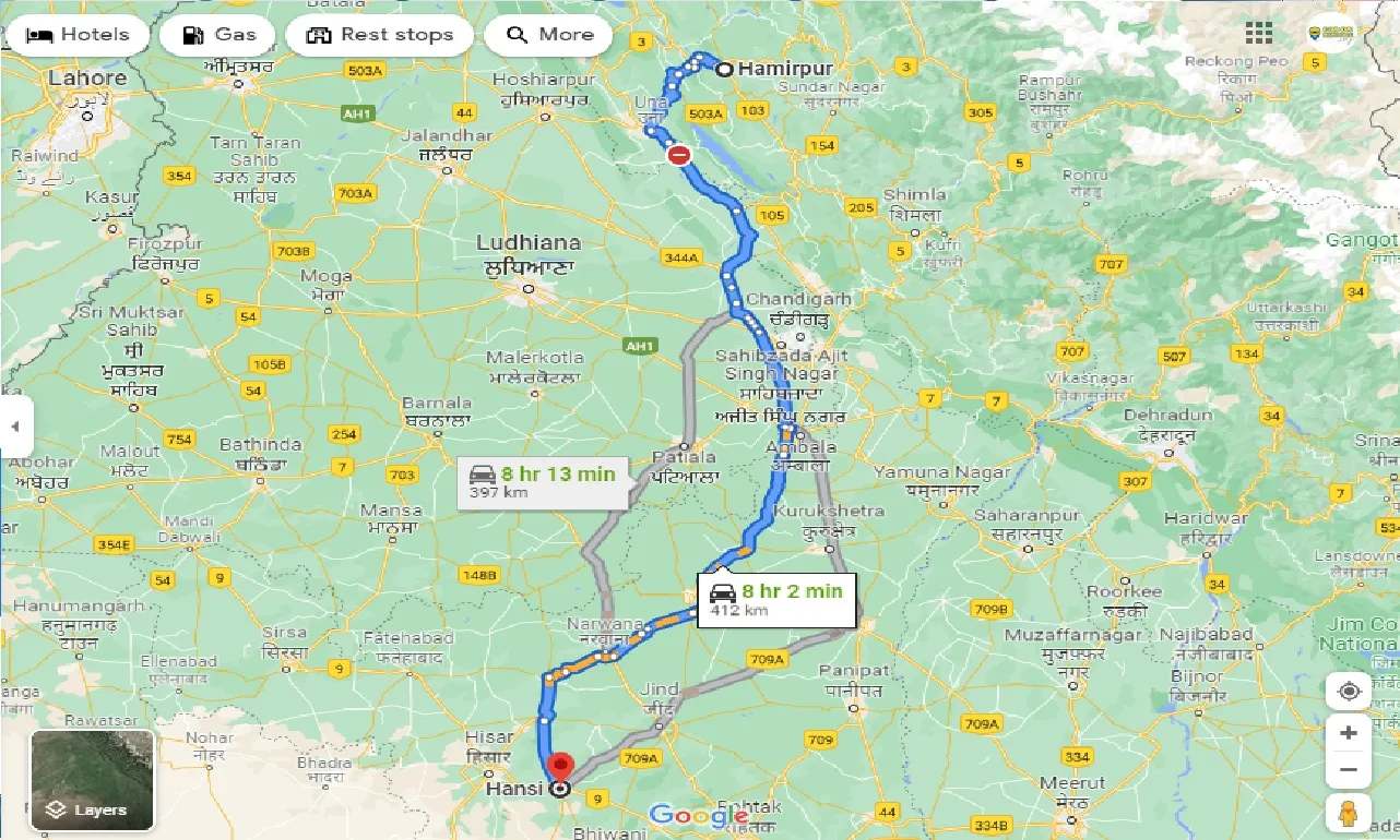 hamirpur-to-hansi-taxi