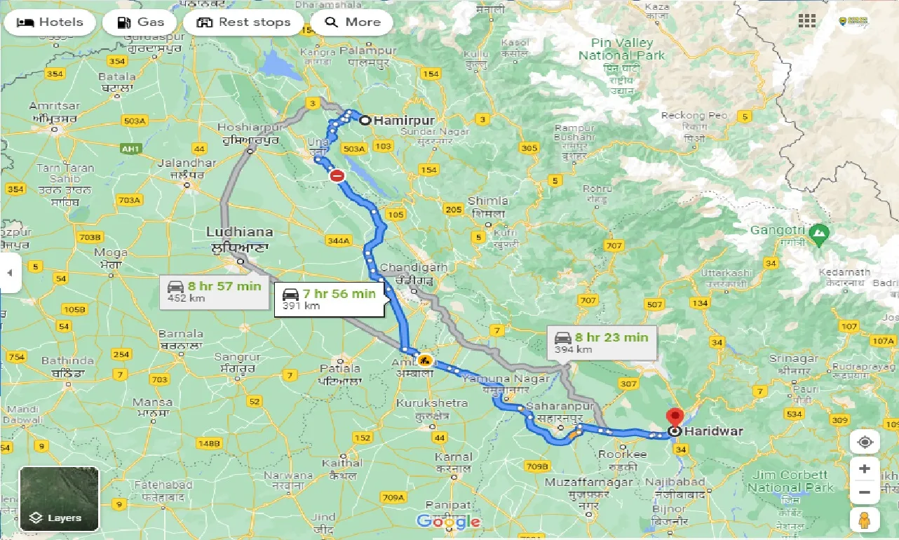 hamirpur-to-haridwar-taxi